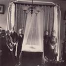 Mourners viewing a corpse